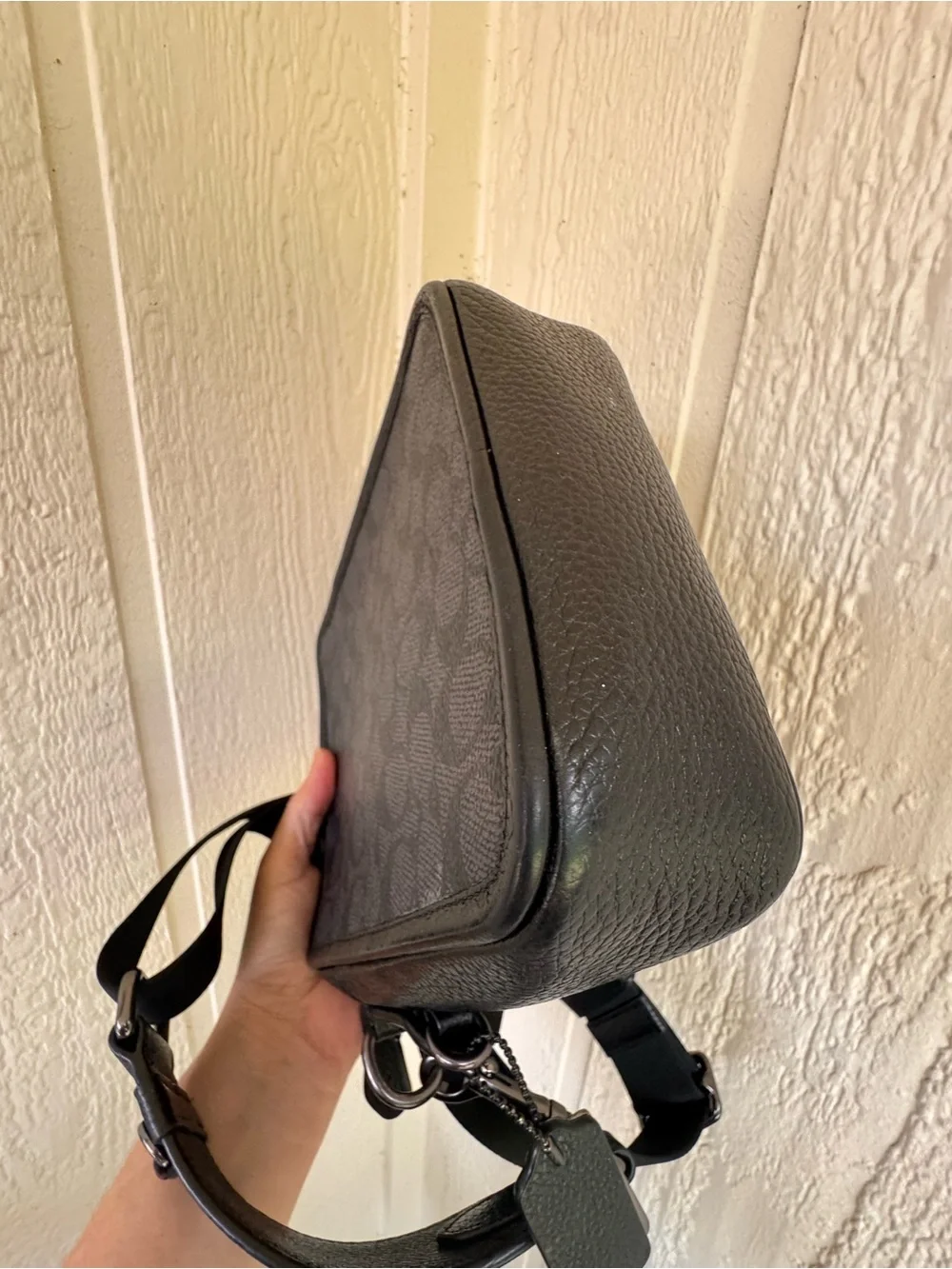 Coach Sullivan Black Signature Canvas Crossbody Bag